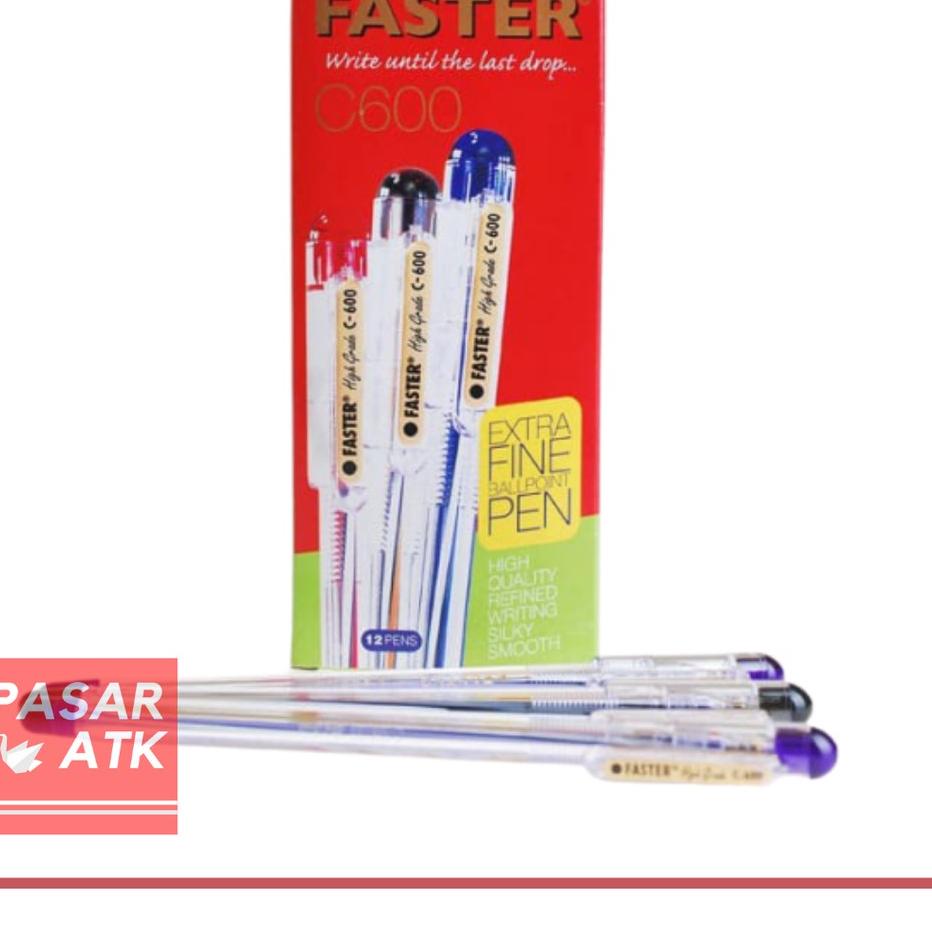 

Harga TERMURAAH.. Pulpen FASTER C600 (12 pcs)