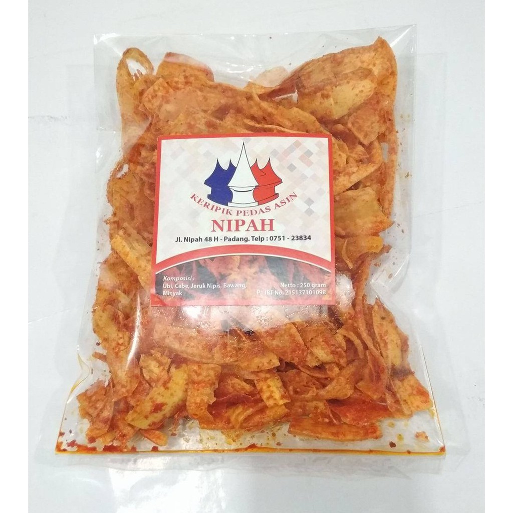 Kripik Singkong Pedas Asin Nipah Khas Padang | Shopee Indonesia