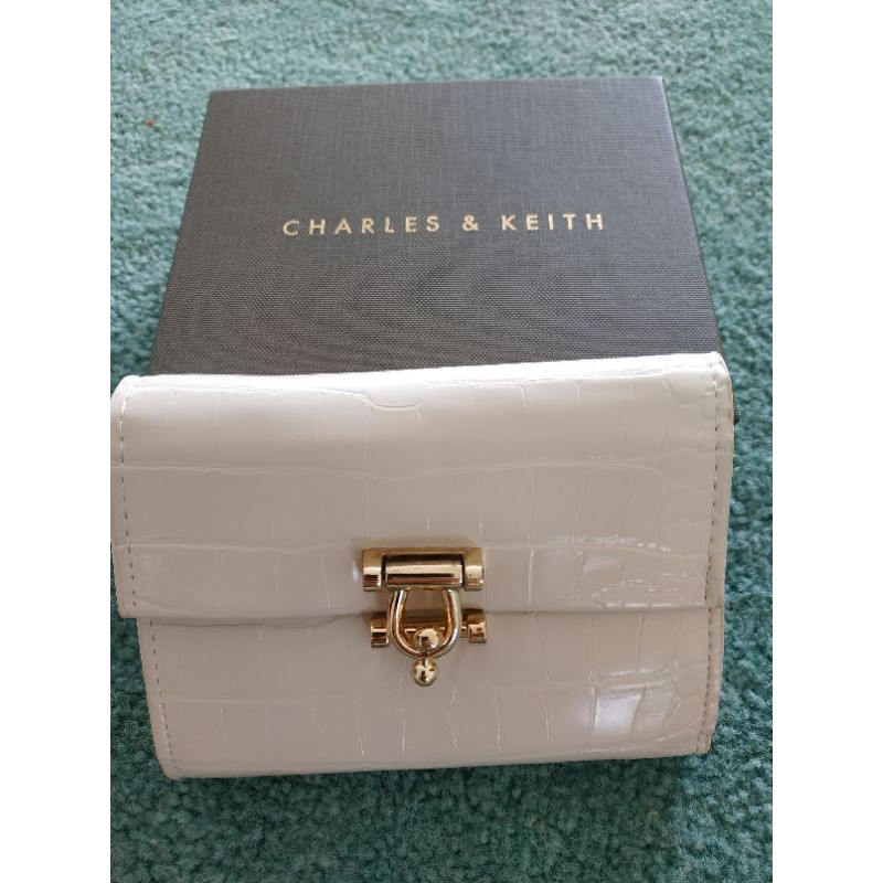 DOMPET CK - CNK CROCO - METAL ACCENT - MINI SHORT WALLET ❌SOLD❌