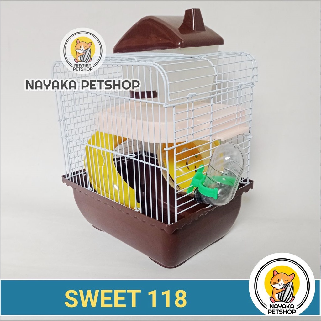 Sweet 118 Kandang Hewan Hamster Tingkat 2 Lantai