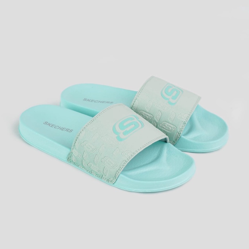 Sandal Skechers Wanita Slide Terbaru Sendal Cewek Sketchers Selop Kekinian Murah Sandal Skecher Cewek