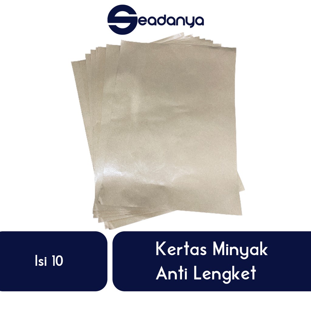 

Kertas Minyak Anti Lengket Isi 10-Kertas Bungkus Nasi Campur/Mie Goreng/Nasi Goreng/Non Sticky Paper