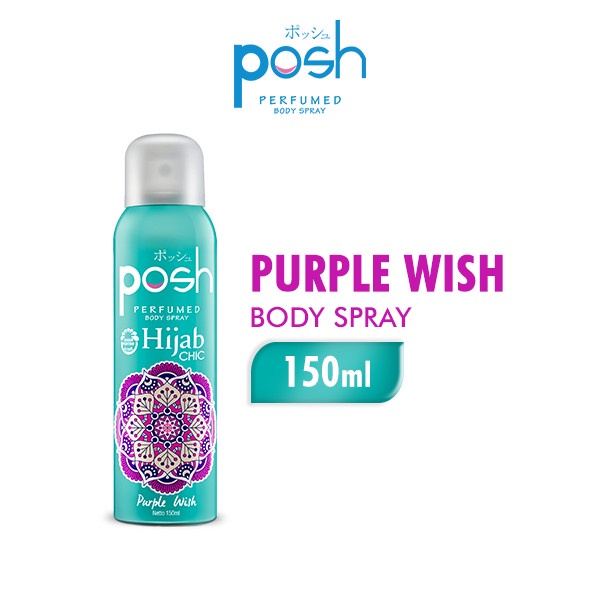Posh Hijab Body Spray Purple Wish 150 ml