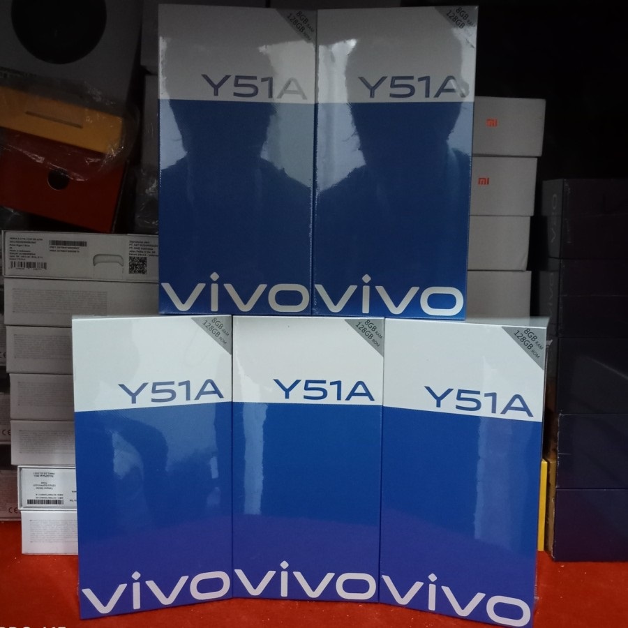 VIVO Y51A 8/128 - Ram 8Gb Rom 126Gb - Baru - Garansi Resmi - Biru - Putih
