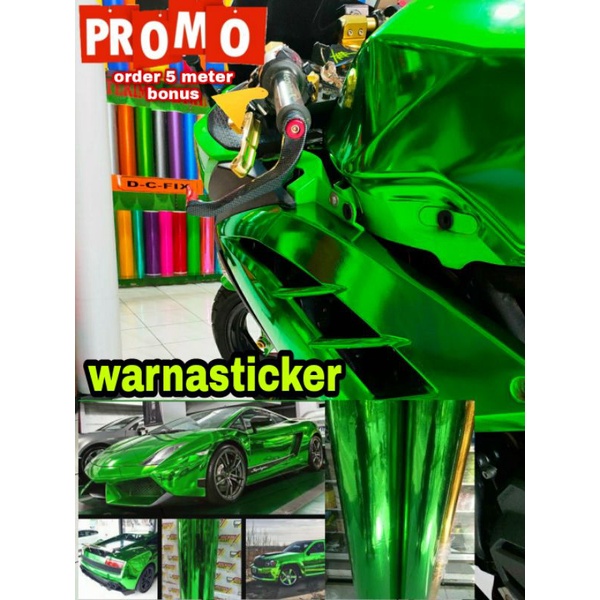 Sticker Skotlet Hijau Crom Metalik /Skotlet Hijau Crom Doff