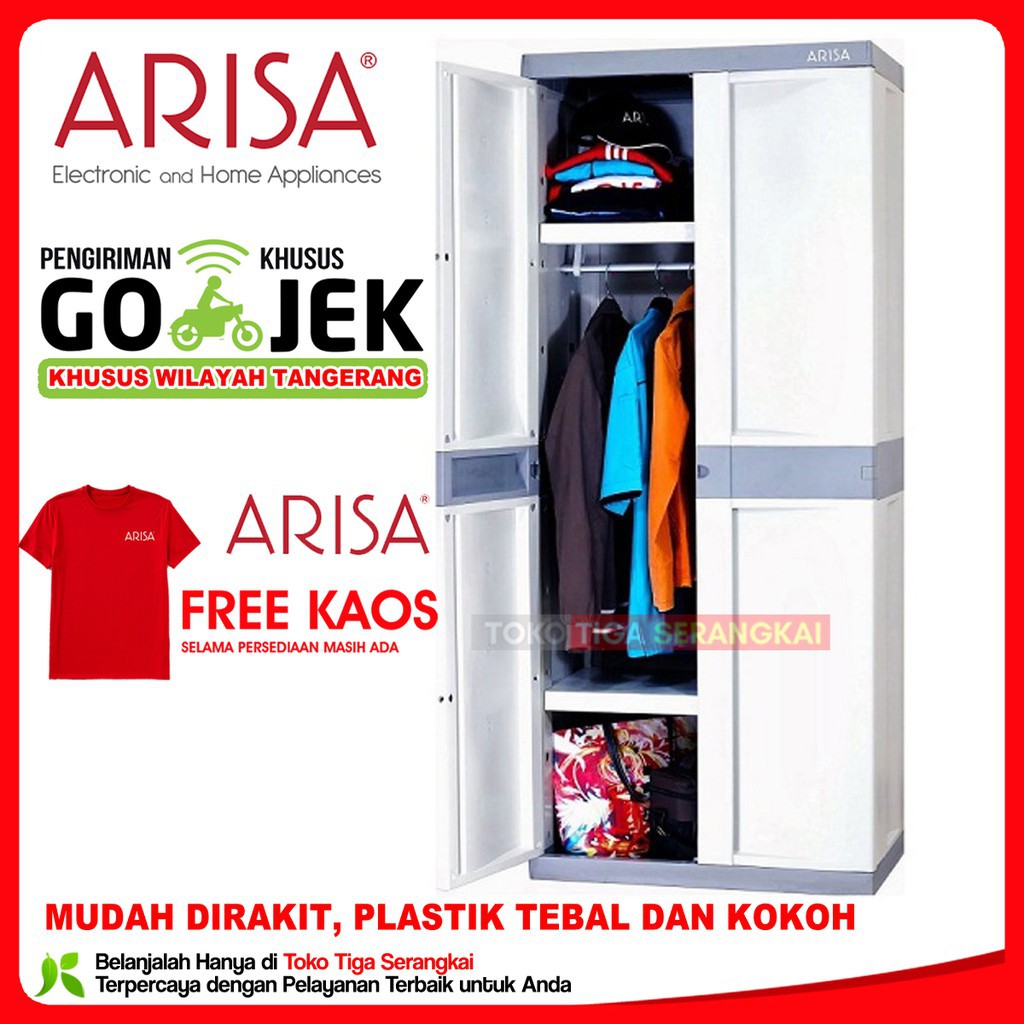 Arisa Lemari Plastik Serbaguna Gantungan CA-102A (GOJEK ONLY)
