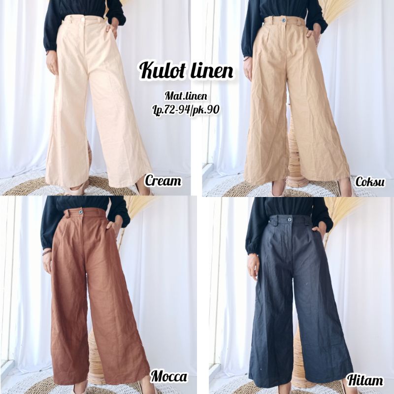 kulot linen / kulot linen premium / kulot linen murah
