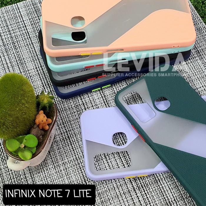 INFINIX HOT 9/HOT 9 PLAY/INFINIX NOTE 7/NOTE 7 LITE/INFINIX S5/S5 LITE CASE DOFF S-CASE MATTE 2 IN 1