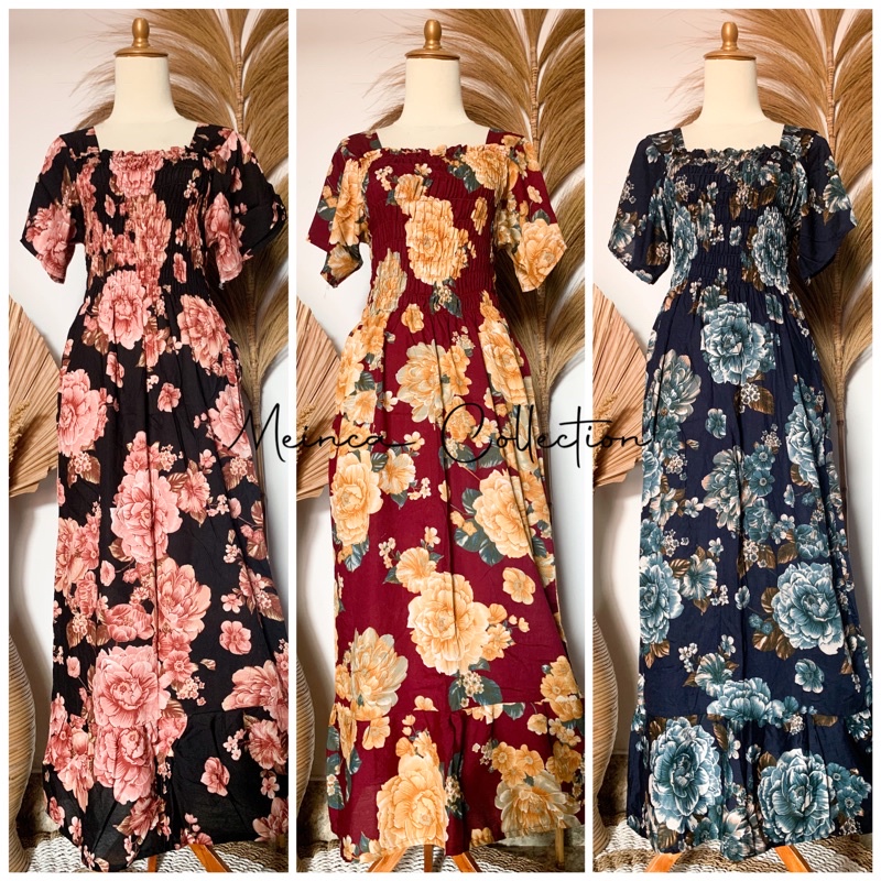 LONG DRESS HAZEL (GESER PILIH MOTIF)