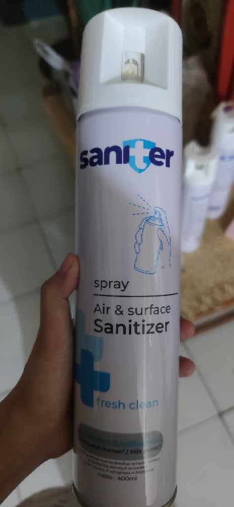 Saniter Spray Air And Surface Sanitizer Fresh Clean Disinfectant And Antibacterial