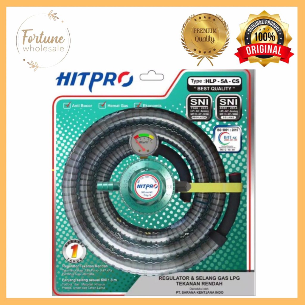 Regulator Gas / Selang Regulator dengan Meteran / HITPRO Selang Regulator