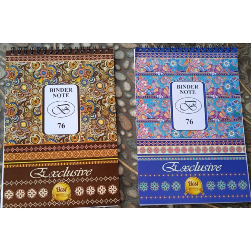 notes spiral A5 block note book batik