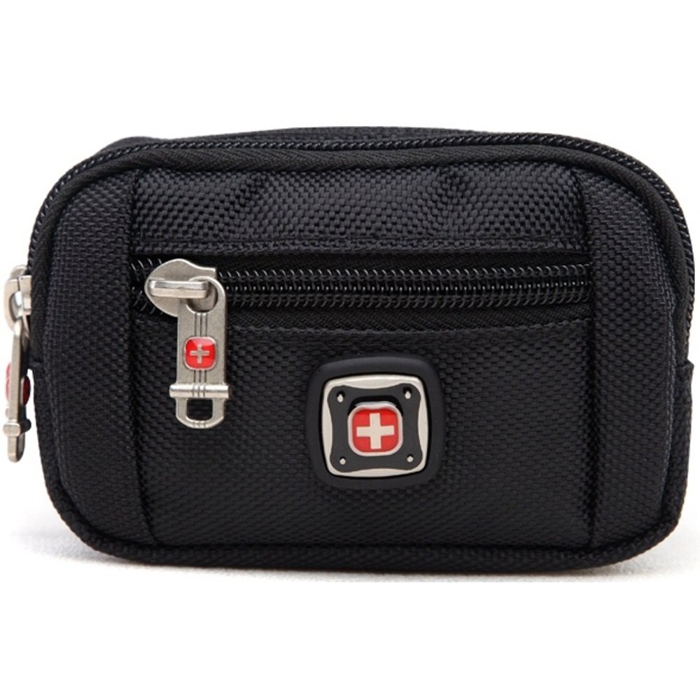 Sarung HP 5 5.5 inch tas pinggang rebah horizontal sports Swiss Gear carabiner import case samsung