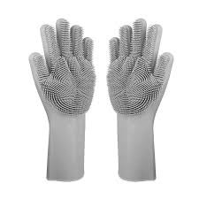 Sarung Tangan Cuci Piring Karet Silicone Serbaguna / Magic Glove Hand Wash