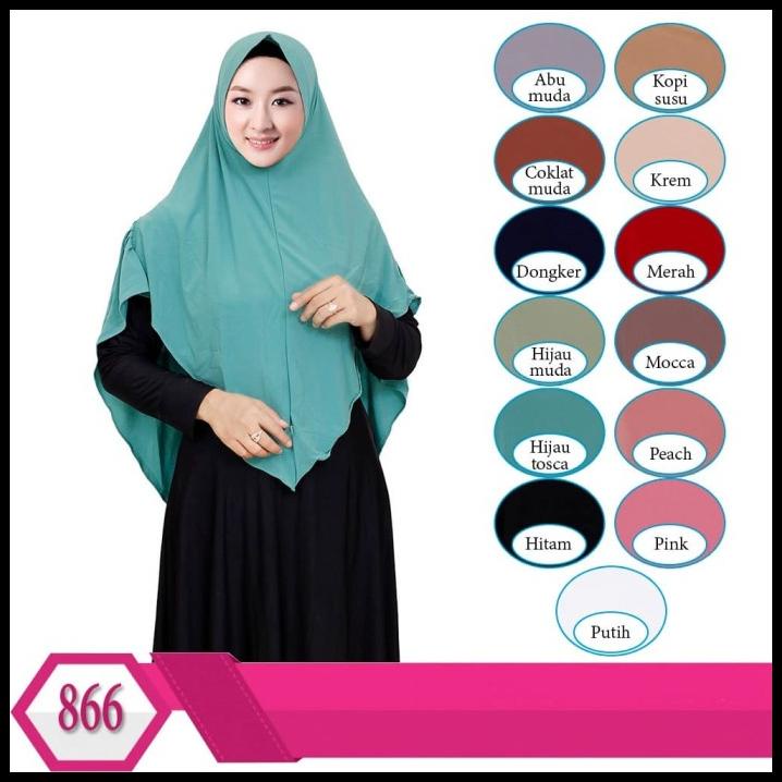 Hijab Instan Khimar Model Osd Kerut Kancing Samping