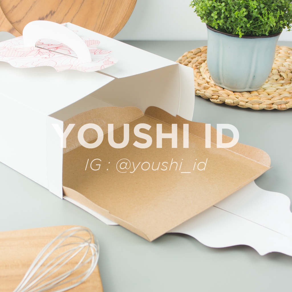 (10pcs)Alas Kue Tart/Tatakan Kue Model Kotak/Tatakan Kue Ulang Tahun 22 cm dan 25 cm