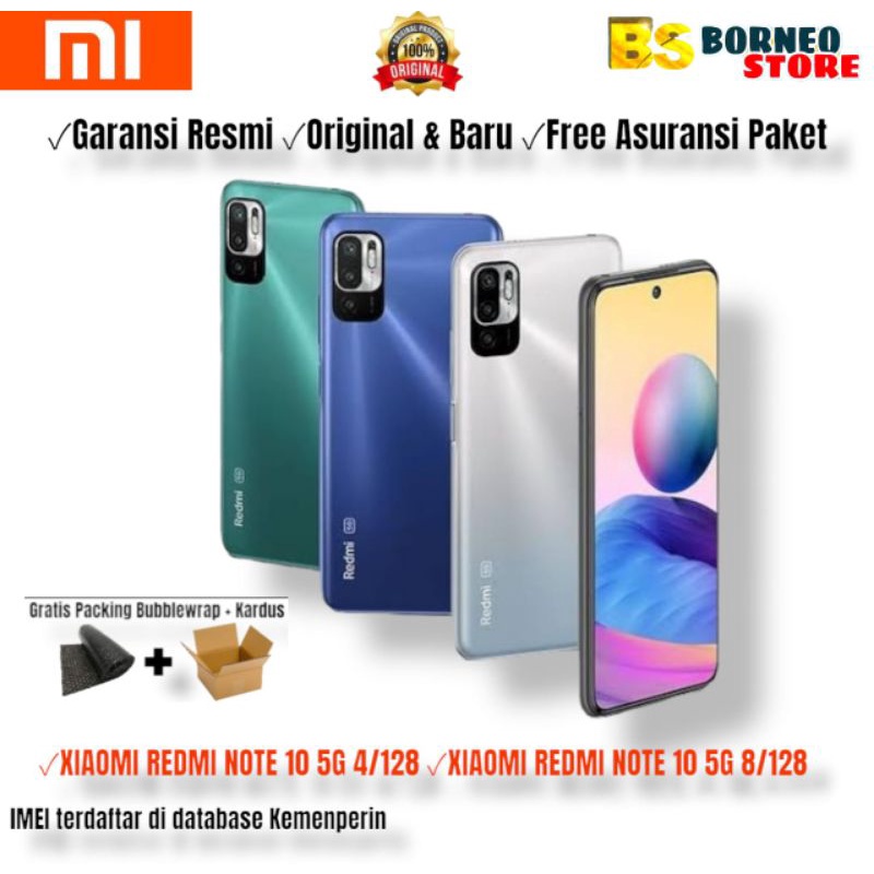 XIAOMI REDMI NOTE 10 5G 4/128GB - XIAOMI REDMI NOTE 10 5G 8/128GB - GARANSI RESMI