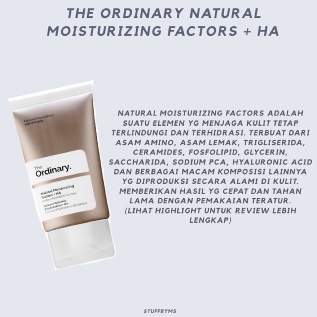 kandungan the ordinary moisturizer