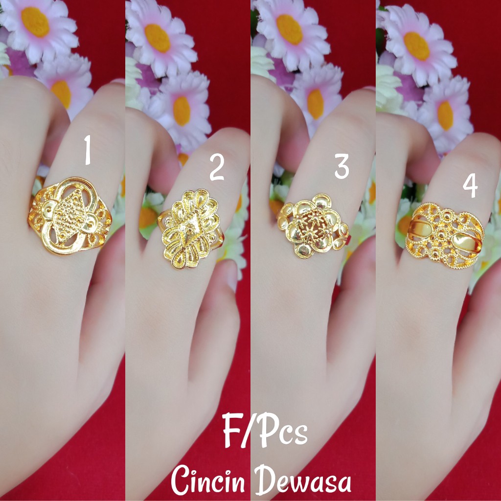 CINCIN DUBAI YAXIYA WARNA 24K PERSIS ASLI