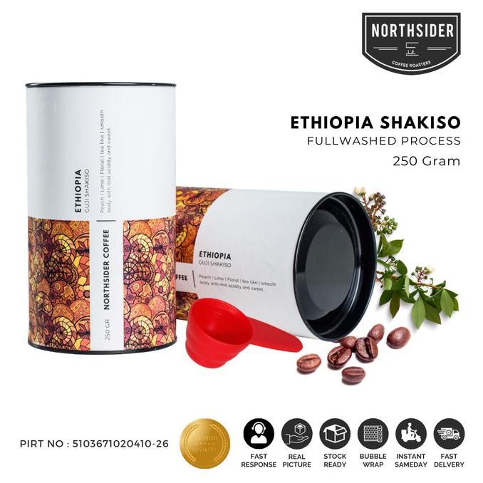 

BIJI KOPI ARABIKA ETHIOPIA GUJI SHAKISO WASHED - 250GR NORTHSIDER -Diskon Besar