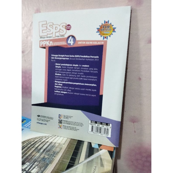 BUKU ESPS PPKN/ PENDIDIKAN PANCASILA DAN KEWARGANEGARAAN KELAS IV/4 SD ERLANGGA REVISI-1