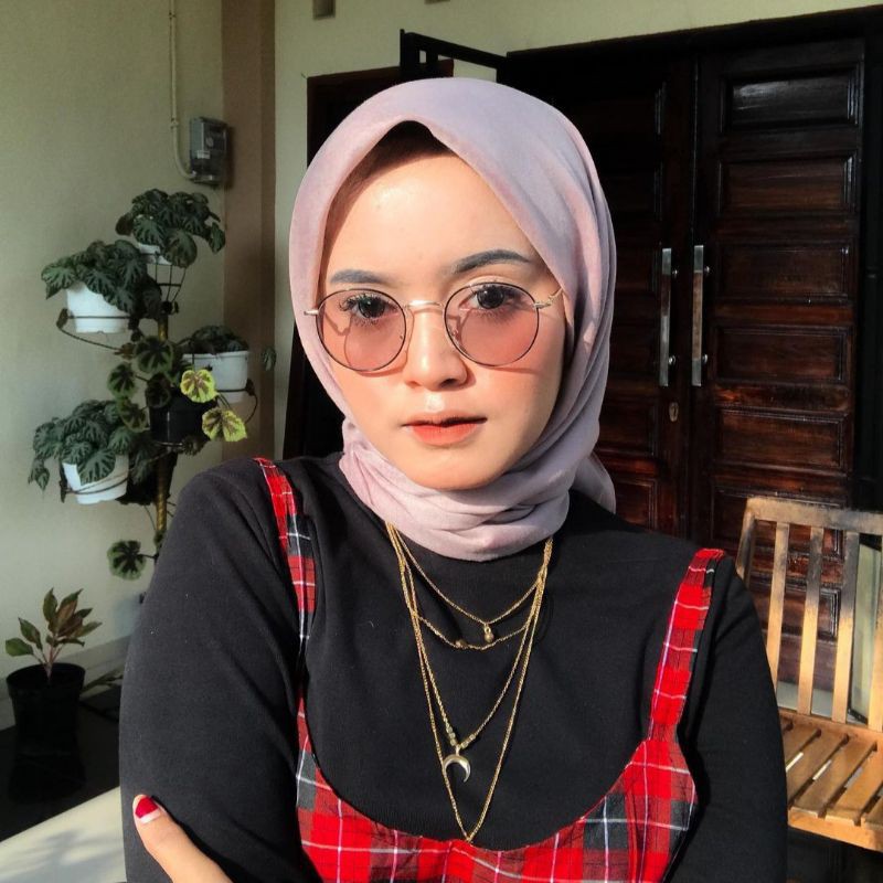 Kalung Rantai Jilbab Panjang Hijab Necklace Silver Premium Aksesoris Wanita