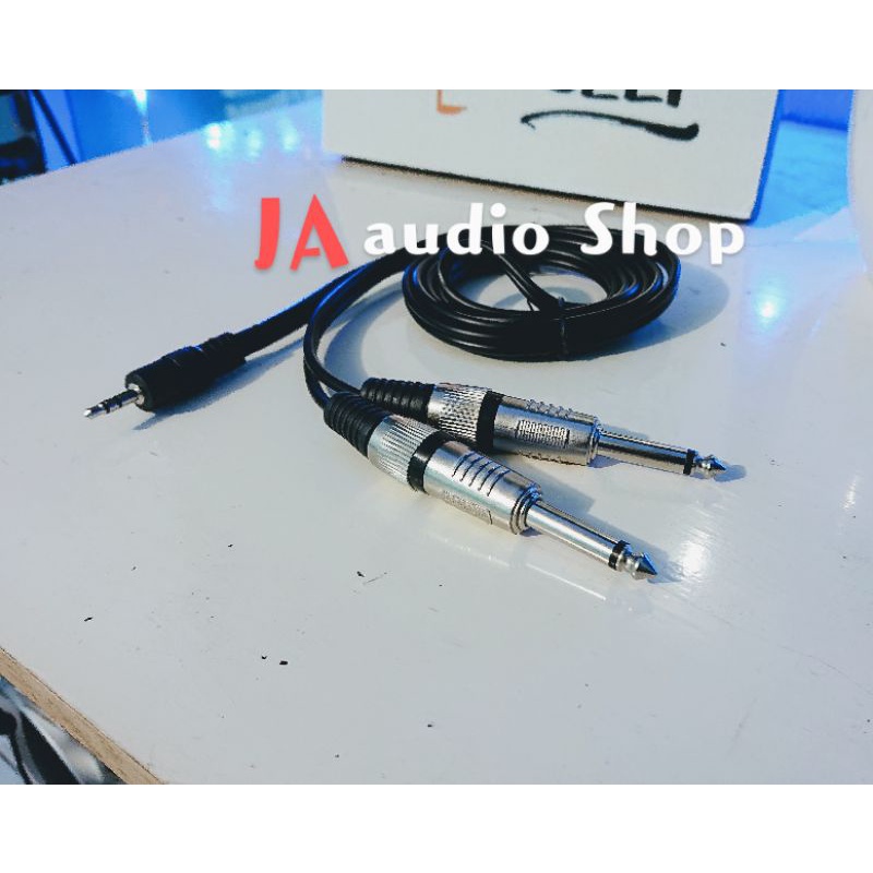 Jual Kabel hp laptop ke mixer 1,5 meter KABEL jack mini stereo to