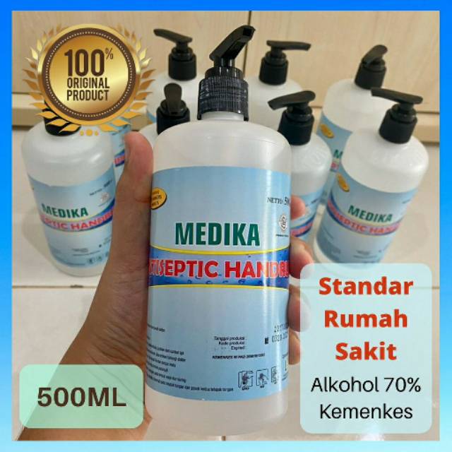 Hand Sanitizer antiseptic Medika 500 ML / Hands Rub Medika