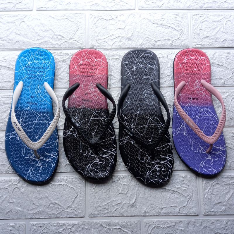 sandal jepit wanita karet boloni galaxy