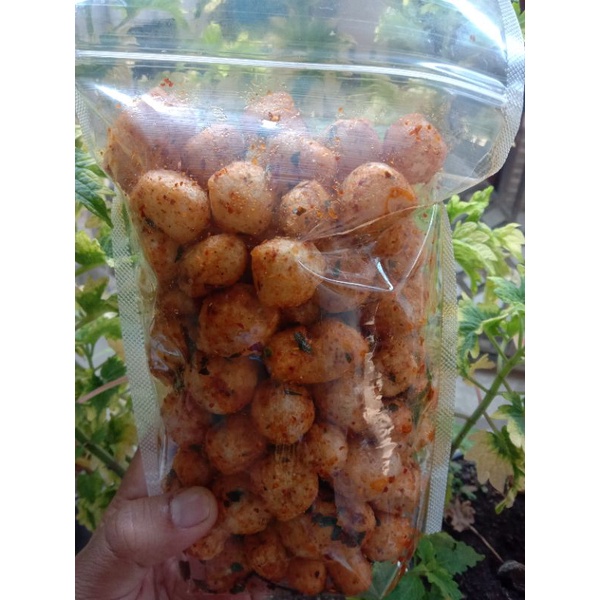 

cimol kering pedas daun jeruk