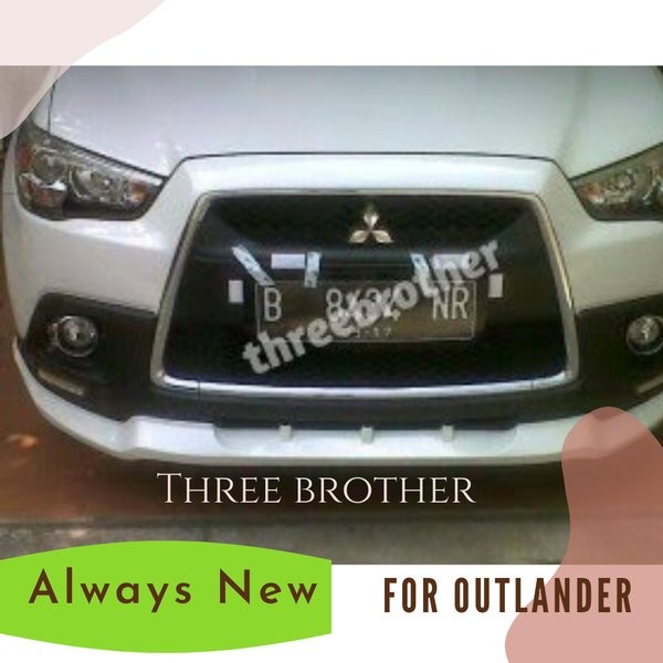 cover plat nomor mobil Outlander akrilik cembung