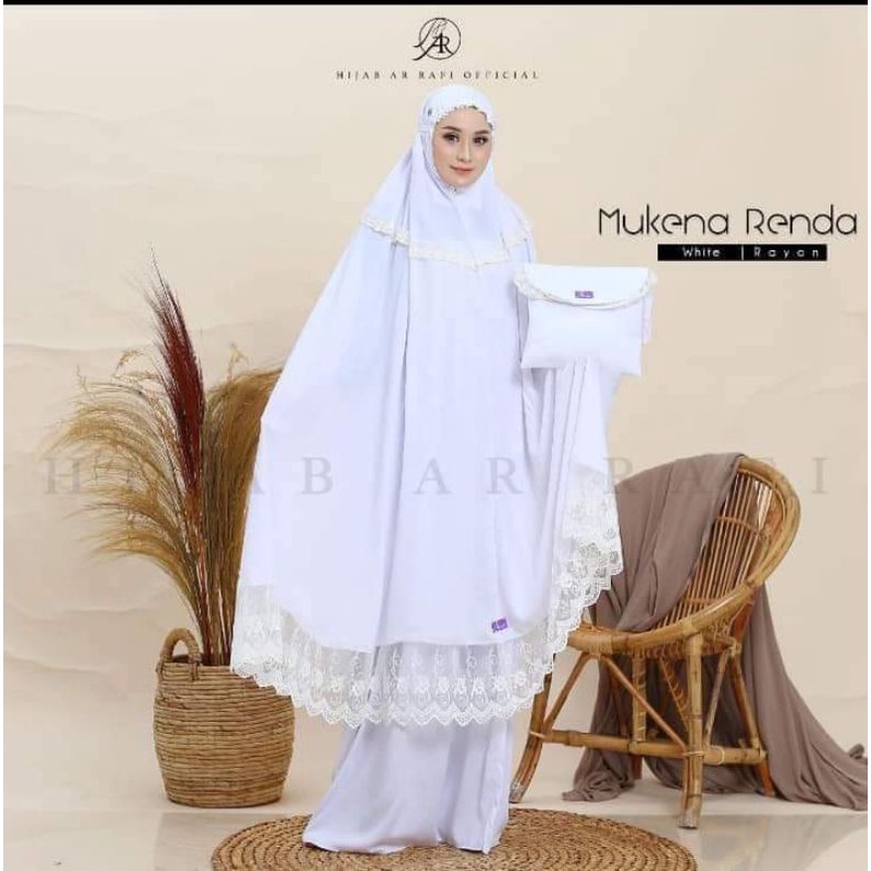 Peralatan Sholat Mukena Rayon Mukena Renda Arrafi Mukena Arrafi