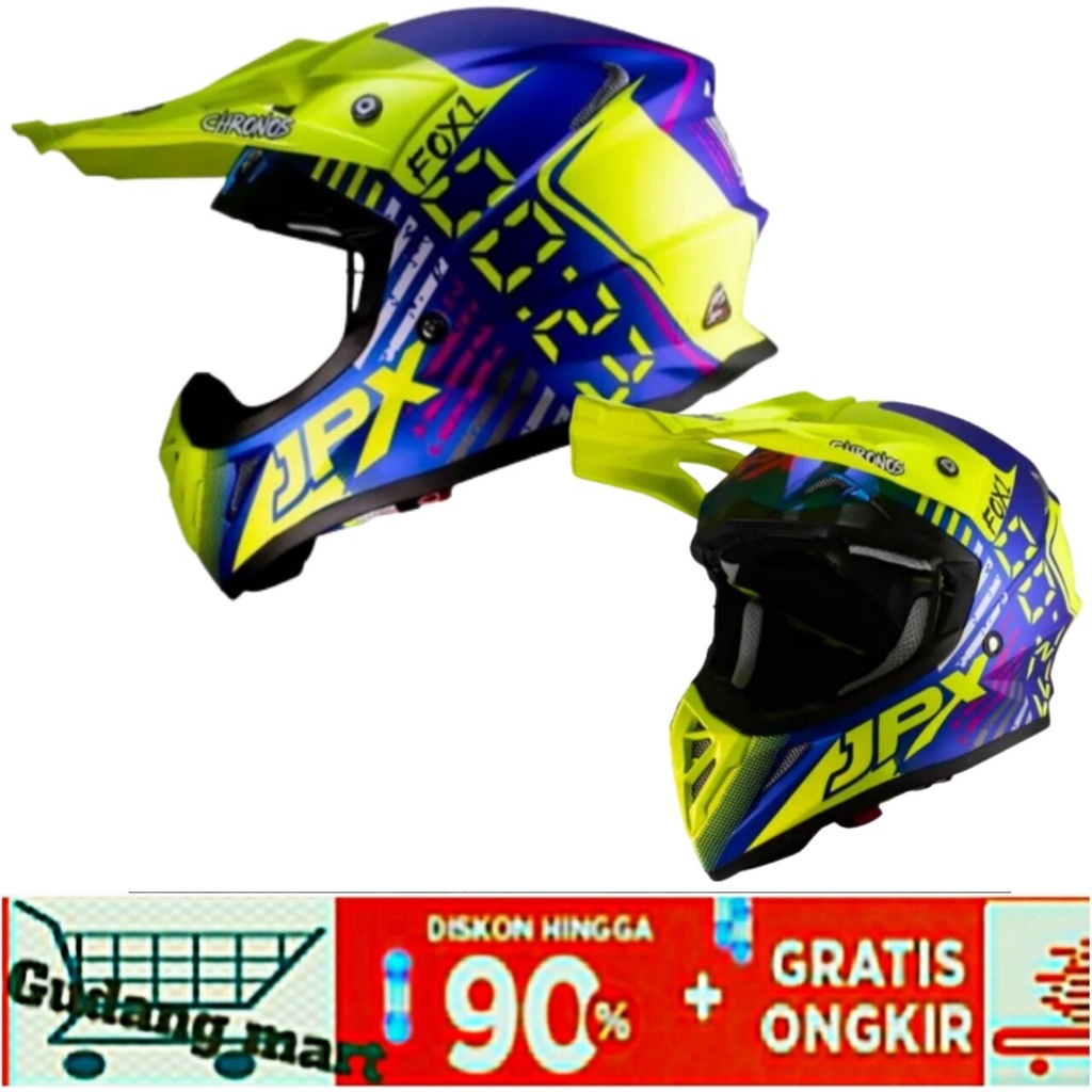Helm JPX Cross Of Road Official Helm JPX Original Helm Of road / Helm Terabas Promo JPX