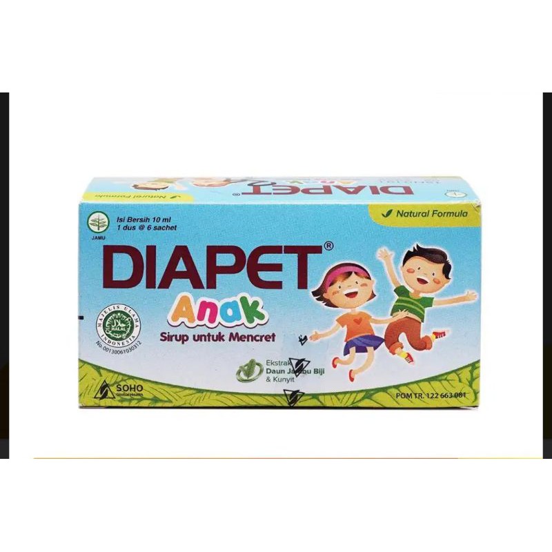 Diapet anak BOX isi 6