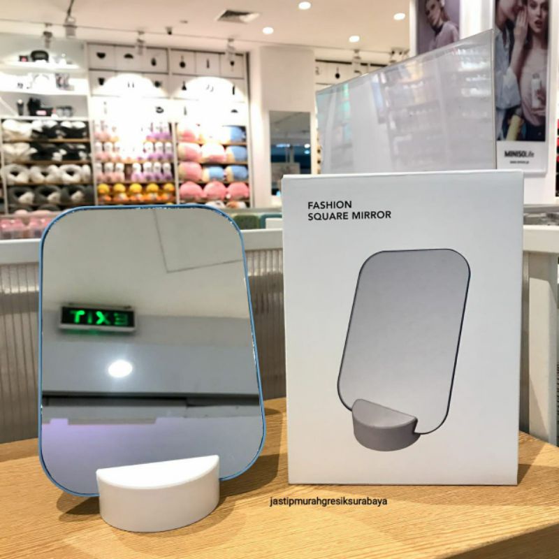 FASHION SQUARE MIRROR CERMIN MINISO KACA MINISO