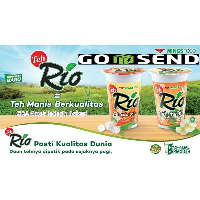 

Teh RIO Gelas 220 ML (GoSend/Gojek Only)