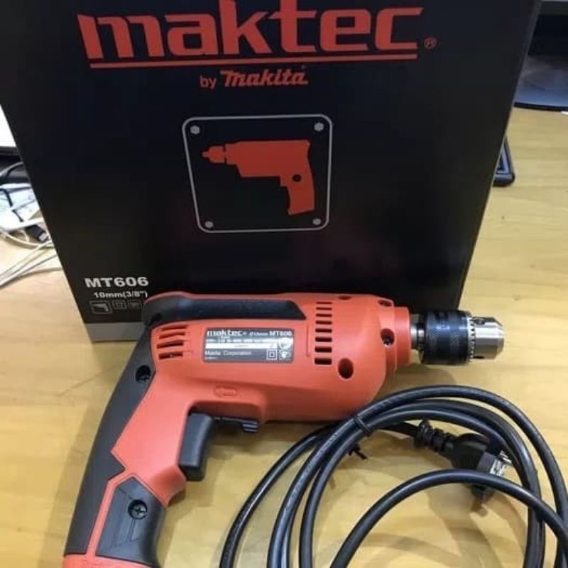 MT 606 mesin bor tangan 10mm / mesin bor besi 10mm maktec