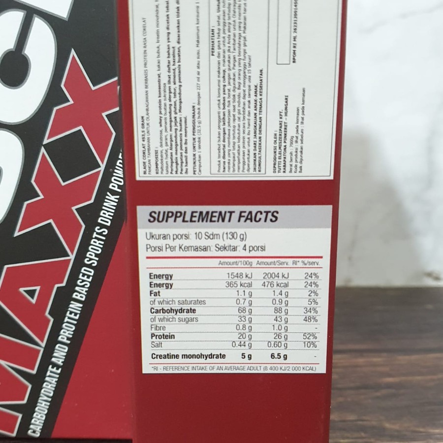 BLADE SPORT Musclemaxx 454 gram 1 Lbs Weight Gainer Mass ORIGINAL PACK