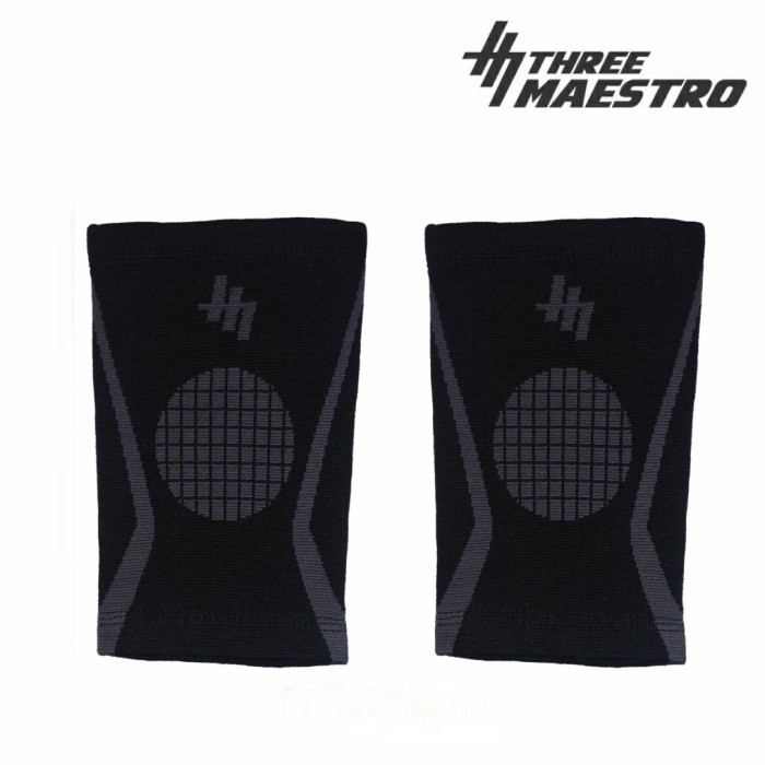 KNEE SUPPORT/DEKER LUTUT/PELINDUNG LUTUT THREE MAESTRO - S, Abu-abu