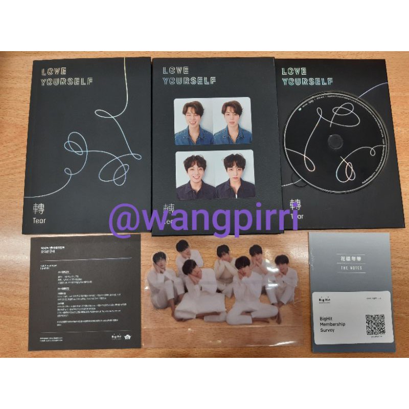 Album BTS Tear R fullset unsealed PC JungKook Jimin