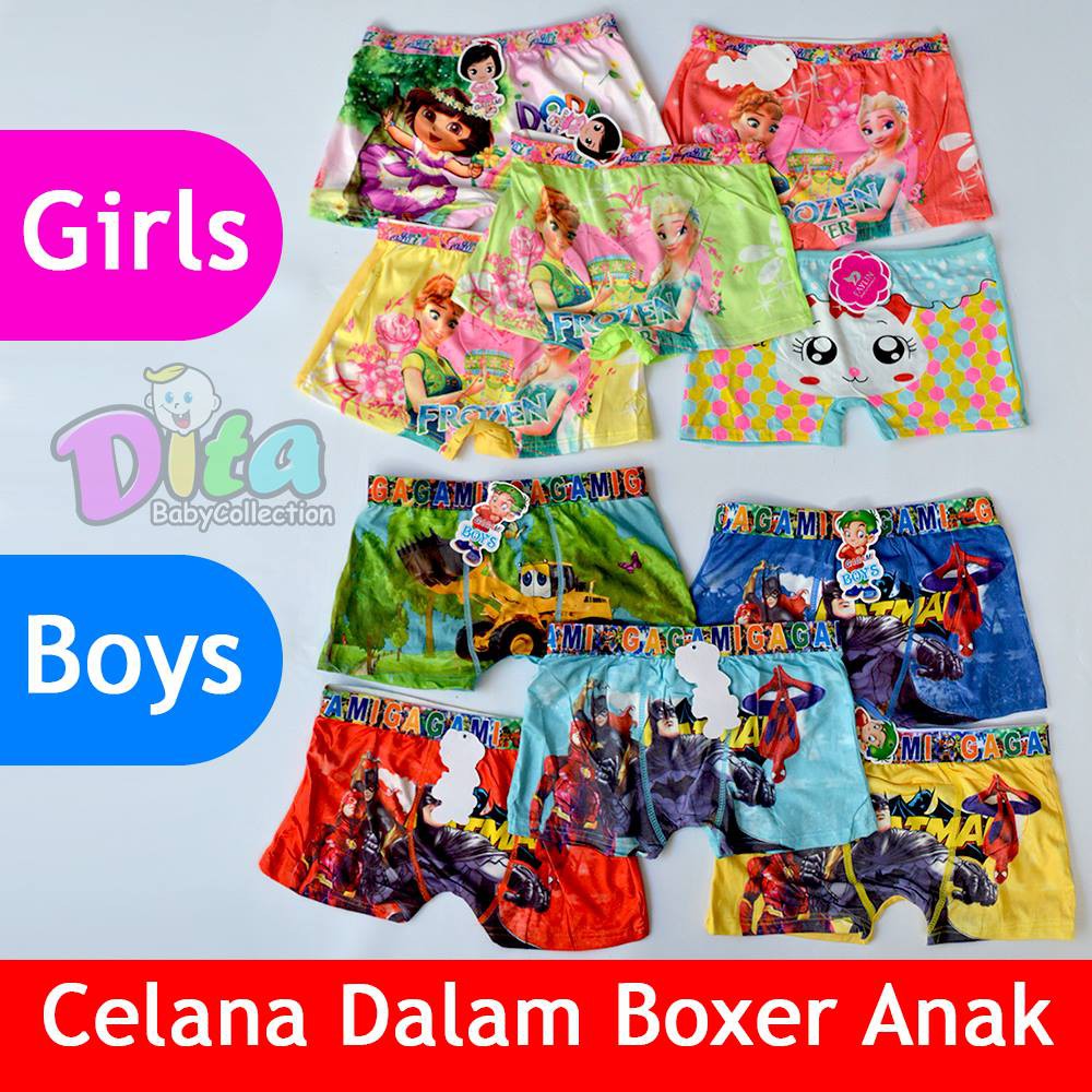 [COD] CD Boxer Anak | Celana Dalam Anak Laki-Laki, Anak Perempuan Ready Bandung