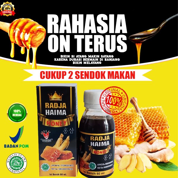 MADU RADJA HAIMA ORIGINAL OBAT KUAT STAMINA TAHAN LAMA PRIA WANITA PALING AMPUH - MADU STAMINA PRIA 