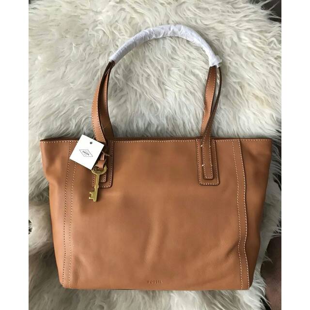 fossil emma tote tan