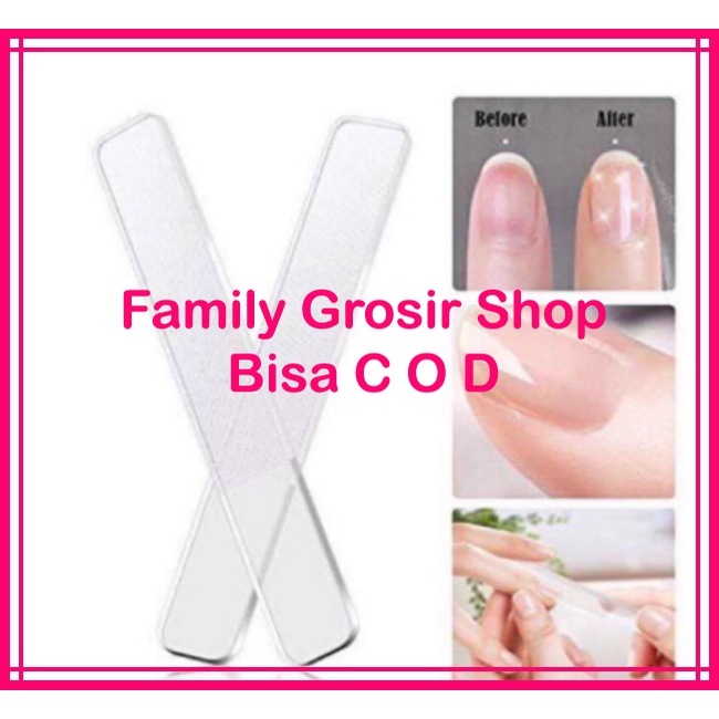 Kikir kuku pengkilap kaca asahan kuku nail file buffer shiner nano file