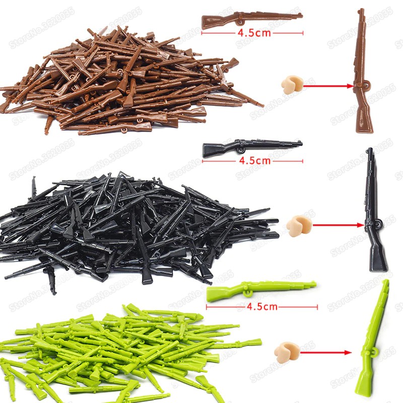 Mainan Lego Legoinglys Weapons Military Building Blocks Rifle Germany Figures 98k Set Diy World War