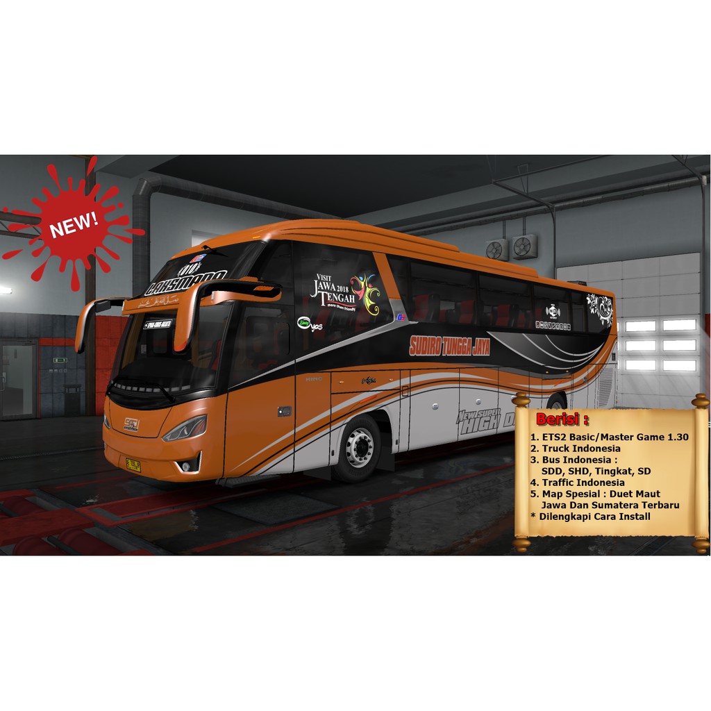 ETS2 Game Bus Truck Indonesia Map Jawa Sumatra Terbaru