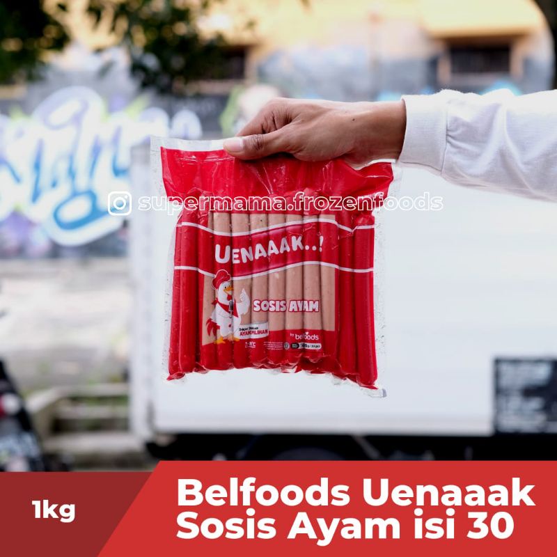 

Belfoods uenaaak sosis ayam isi 30 [1000g]