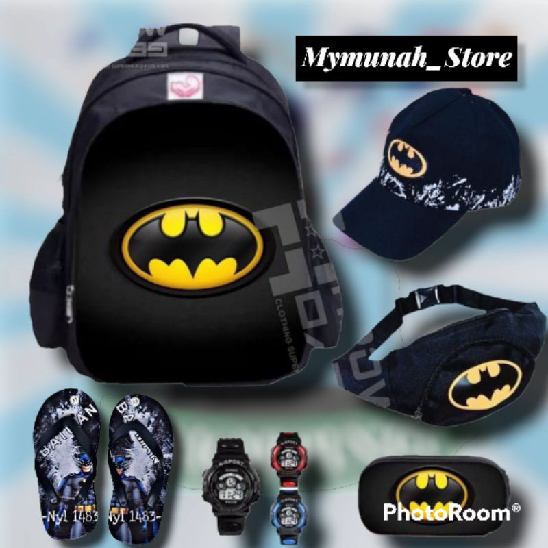 Tas Ransel Sekolah Anak Laki Laki Karakter Batman - Tas Anak