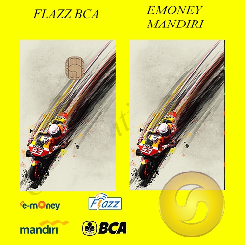 CUSTOM KARTU FLAZZ BCA GENERASI 2 ATAU EMONEY/SALDO 0 - MARQUEZ EDITION