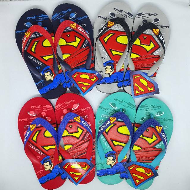 Sandal Jepit Anak Batman / Superman ANDO SPM 103 AB / BT 210 AB (33-37)